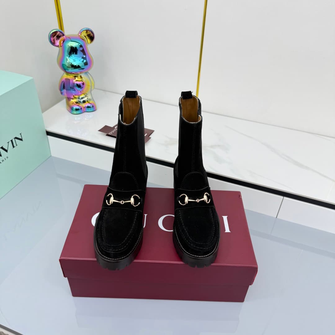 D7003 💰💰 New version of Gucci GUCCI belted martens — image 1