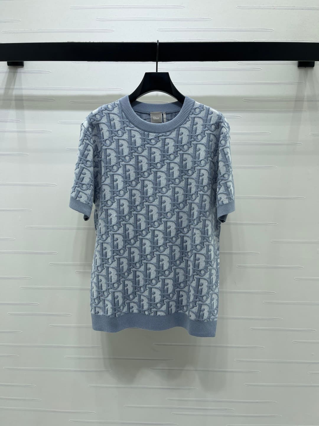 C18512 📣 New high-end collection! Dio* 2026 – the latest spring/summer series! Round-necked knitted short sleeves! Custom cotton-wool knitting material – comfortable and stylish, with a minimalist yet elegant design. The round-necked knitted cut features — image 1