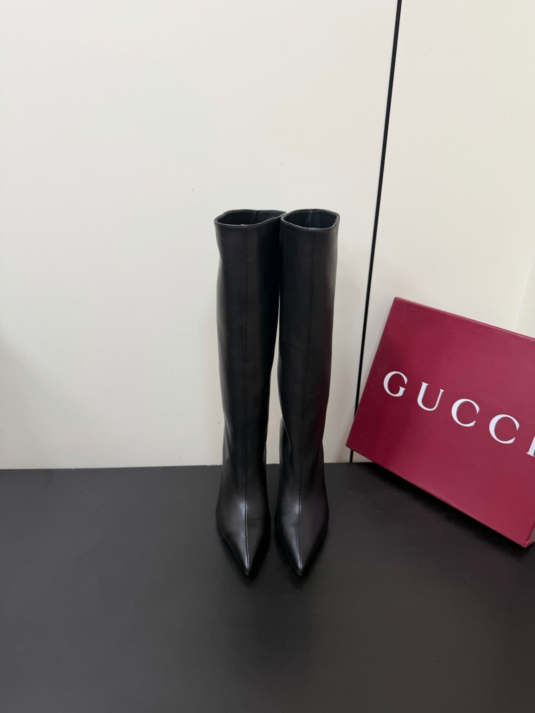 D7046 💰 GUCCI 26ss Fall/Winter high-topped, thin-heeled riding boots — image 1