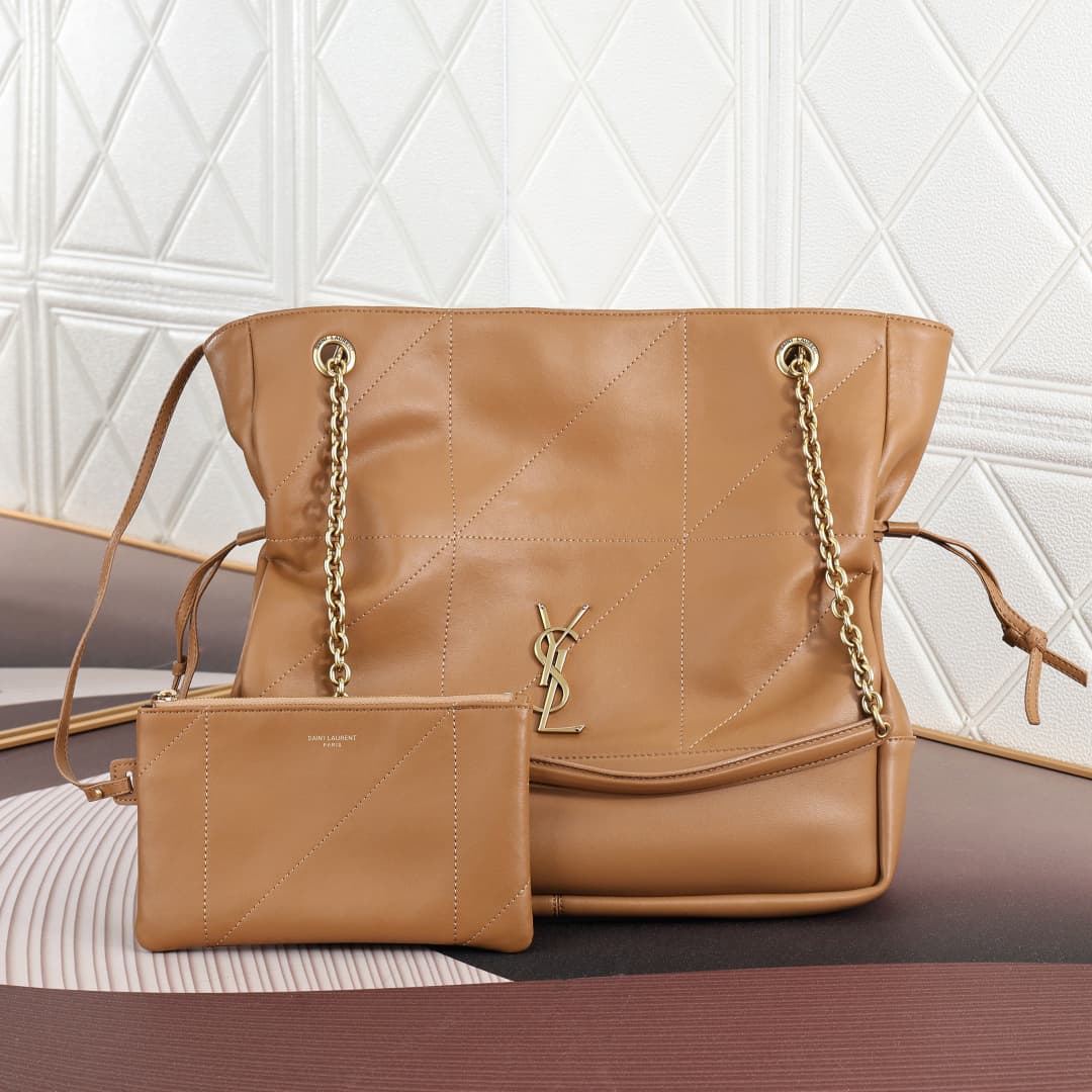 C8715 YSL/Saint Laurent New 4.3 velvet suede shopping bag — image 1
