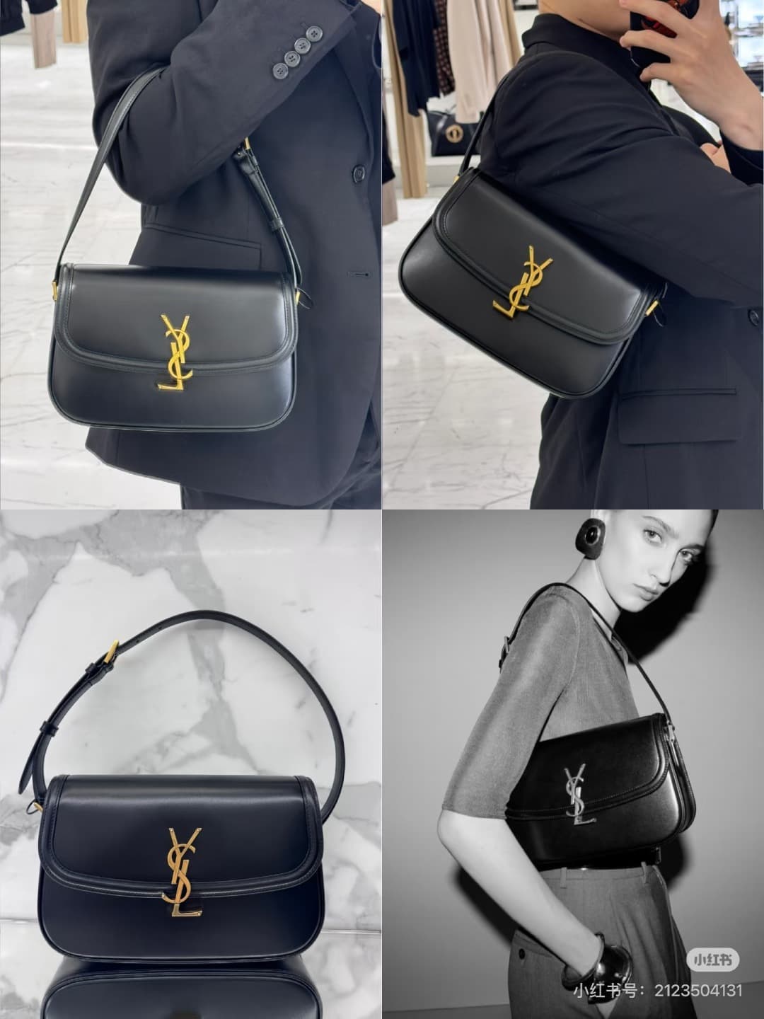 C8662 The new large-sized bags from Saint Laurent are timeless – only by wearing them can you truly understand what it means to be timeless. It’s no exaggeration; Saint Laurent’s black bags are exactly the kind of designs that create a powerful, imposing — image 1