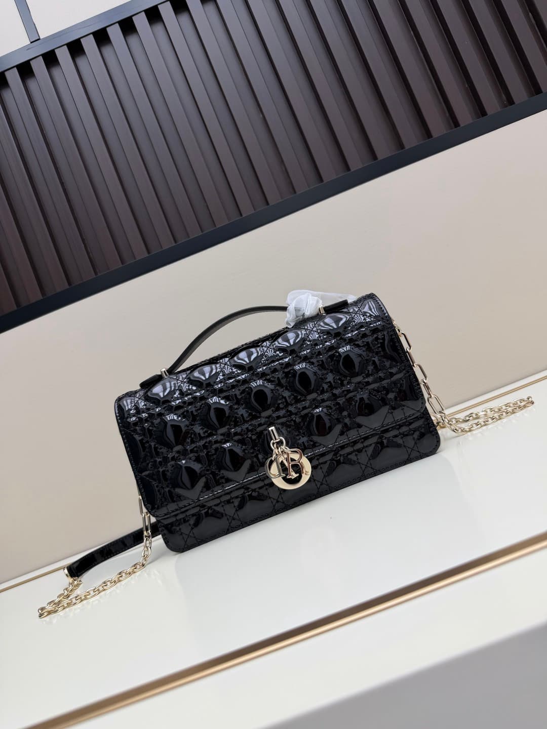 C1877 New large-sized💰 with box lacquer leather – summer style🆕 French romance | Dior Lady handbag🌹||| Isn’t everyone aware of the Dior Lady? — image 1