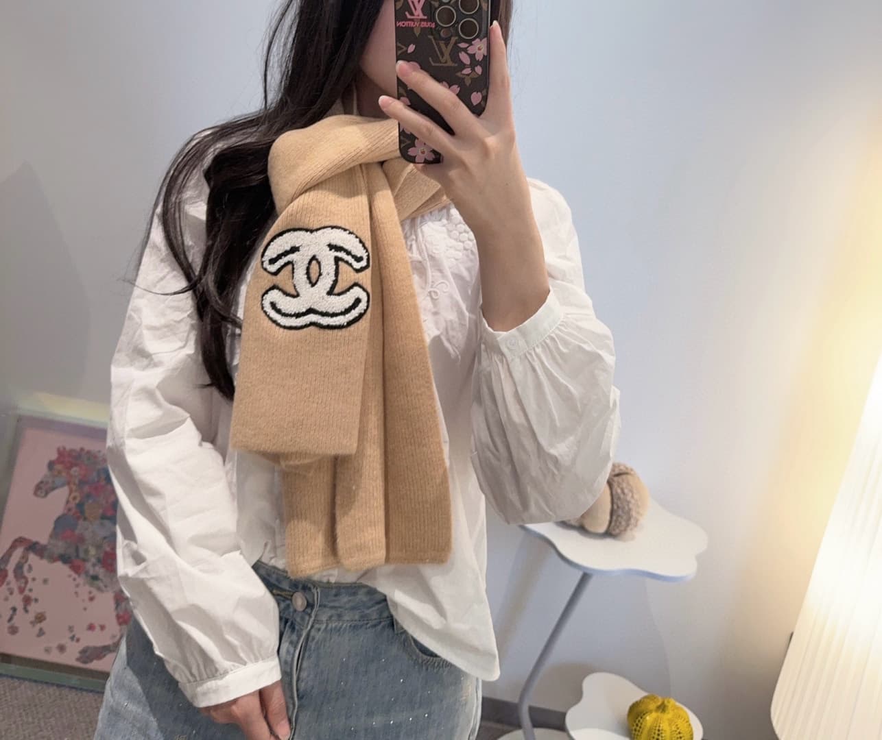 C30651 👑👑Chanel25 – New knitted scarves and cashmere knits for autumn/spring❗️ Absolutely stunning! A top-quality product for special occasions‼️ These new models are made from imported pure cashmere yarn. They’re extremely beautiful; they really suit any — image 1