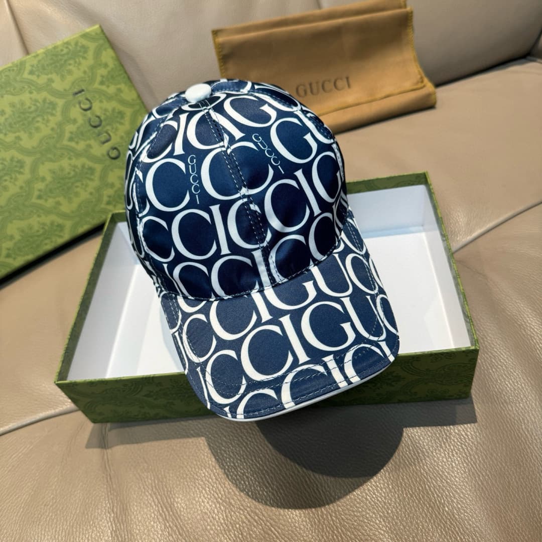 C29866 Bag-shaped hat, new Gucci baseball cap model. Features Gucci embroidery. Custom-made by 1:1. Made from premium sailcloth and top-grade cowhide material, with pure cotton lining – lightweight and breathable! Excellent quality. Standard head circumfe — image 1