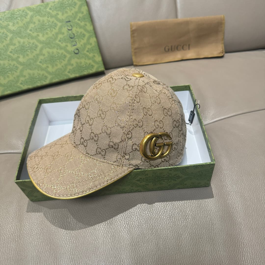 C29864 Packaged in a cloth bag. Gucci new model baseball cap with metal “double G” logo. The latest model from the official store. 1: 1 – custom-molded, authentic hardware. Original canvas material + first-grade cowhide leather. High-quality original prod — image 1