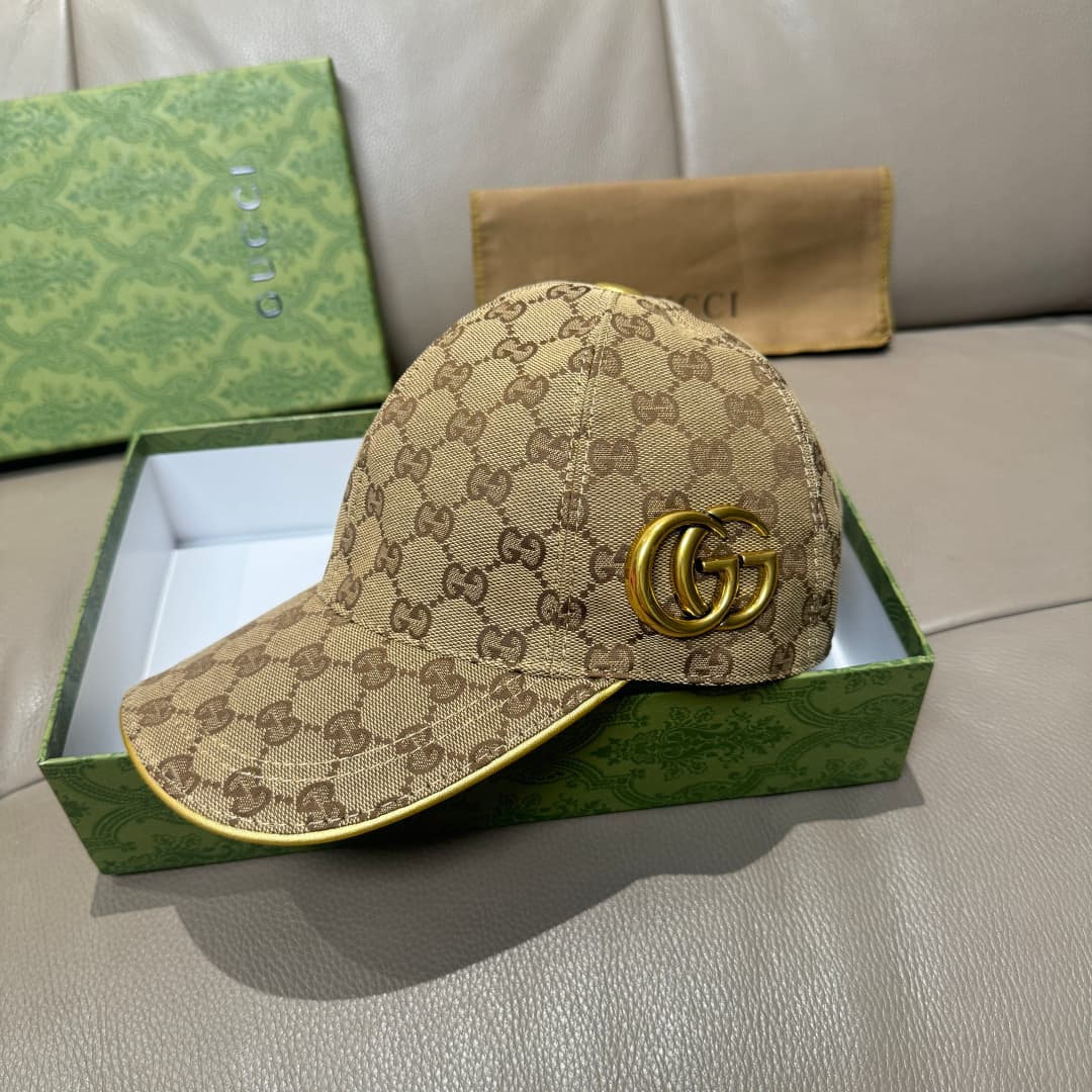 C29863 Packaged in a cloth bag. Gucci new model baseball cap with metal “double G” logo. The latest model from the store. 1: 1 – custom-molded and authentic hardware. Original canvas material + first-grade cowhide leather. High-quality original product! E — image 1