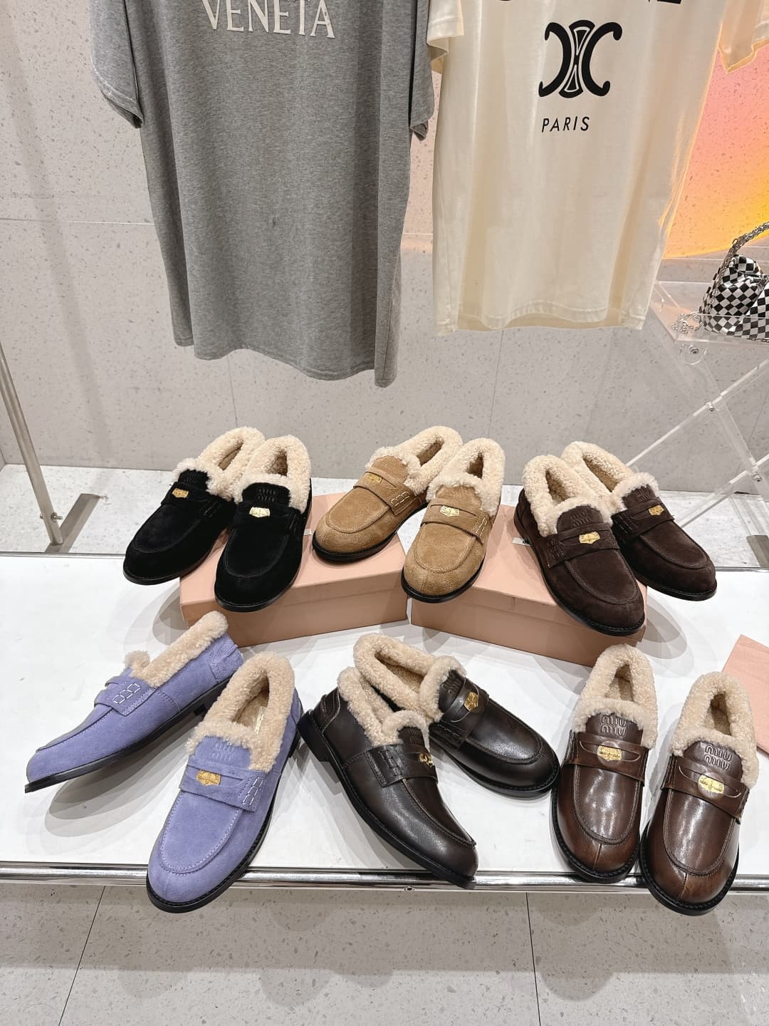 D10534 MiuMiu/26ss – New autumn/winter shoes with fur trim, Leifhao style — image 1
